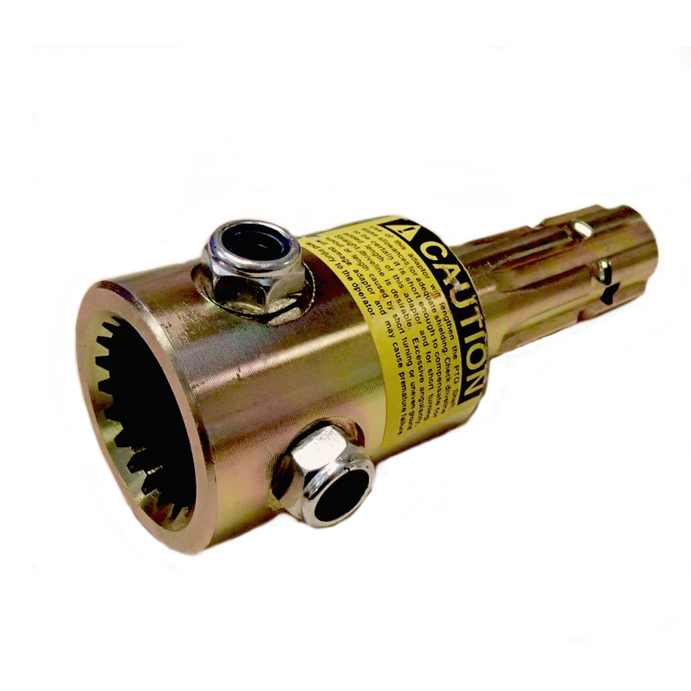 PTO Adapter 1 3/4 20 Splines Female 1 3/8 6 Splines Male