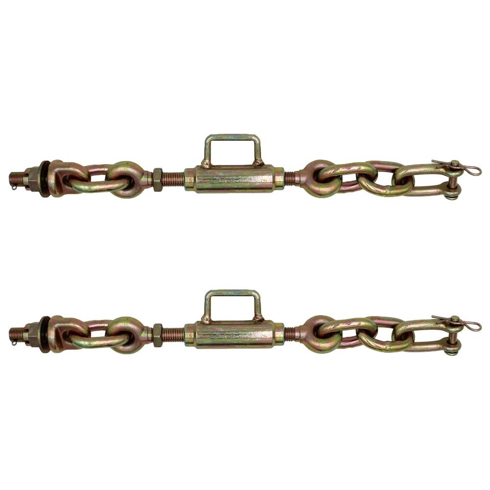 2 Universal Fit 3 Point Hitch Turnbuckle Sway Check Chain Stabilizer 11.75-13.50