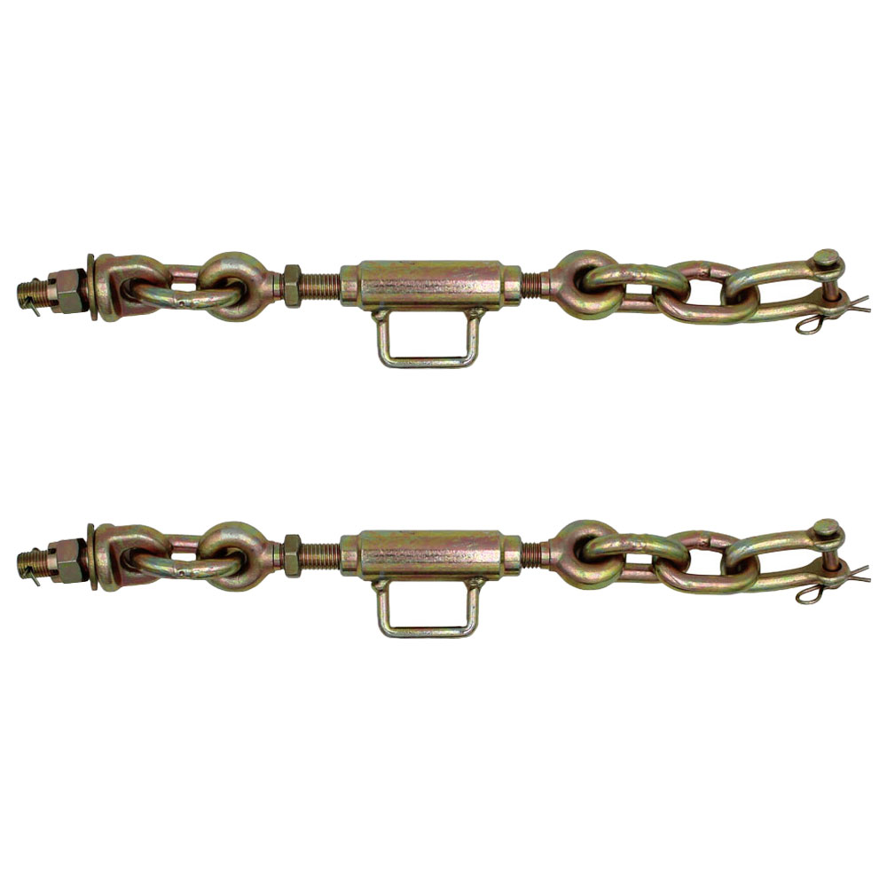2 Universal Fit 3 Point Hitch Turnbuckle Sway Check Chain Stabilizer 11.75-13.50