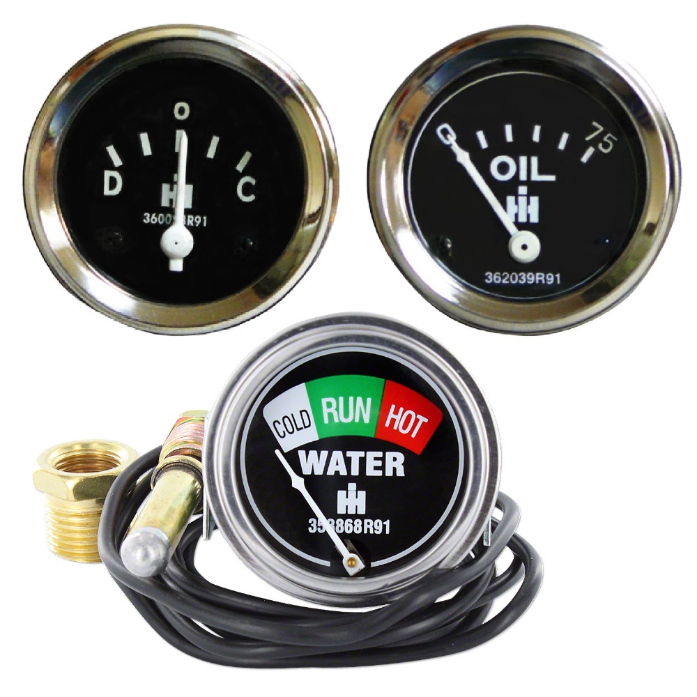 IH Farmall Oil Pressure Gauge Fits Cub , Cub Lo- Boy 0 40 Psi Screwin