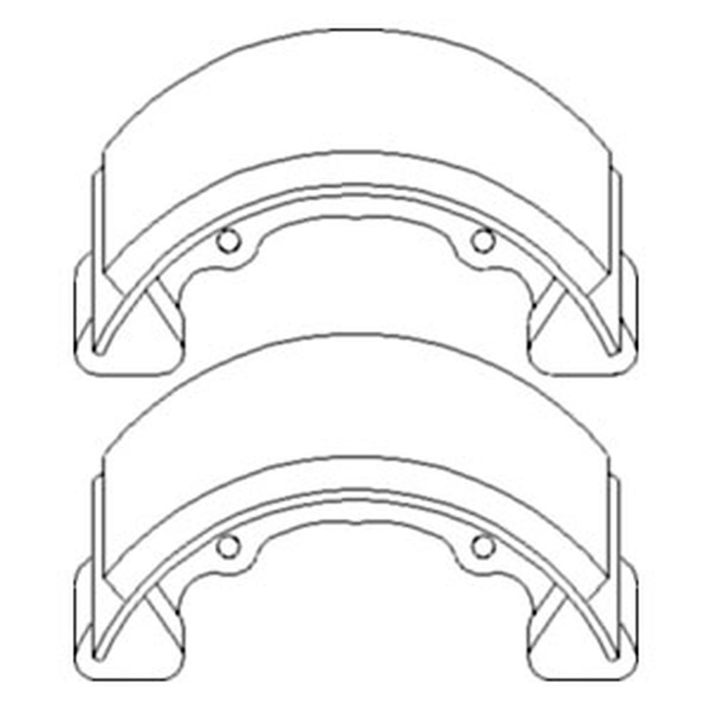 Set of Two Brake Shoe Fits Kubota B7100 B4200 B1550 B6100 B7200 B5100 ...