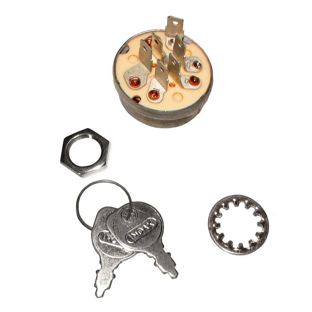 Gravely Ignition Key Switch With 2 Keys – Fits GLT, ZT, GR, HR, PRO Series