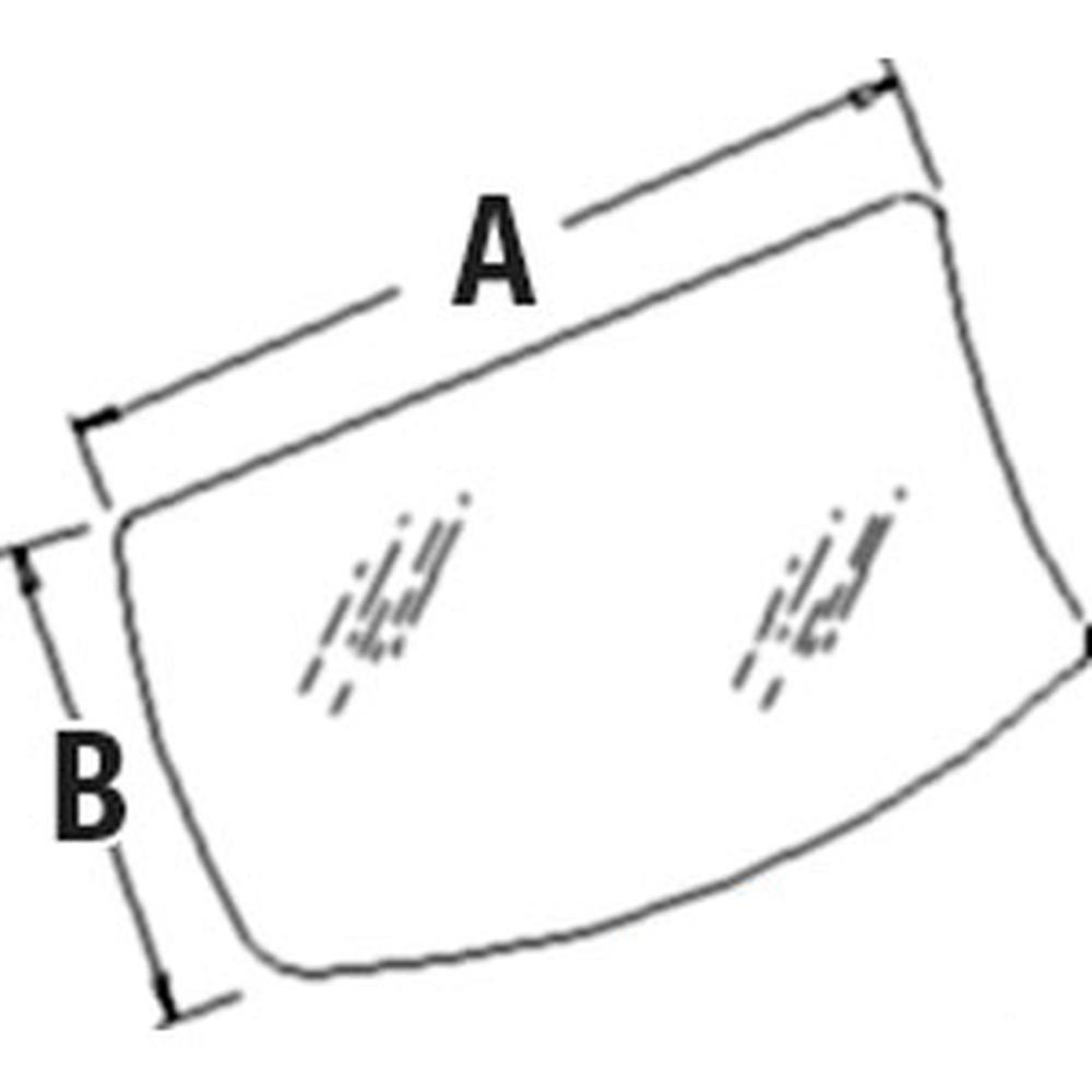 Front Lower Glass Window for Hitachi Excavator AT214097