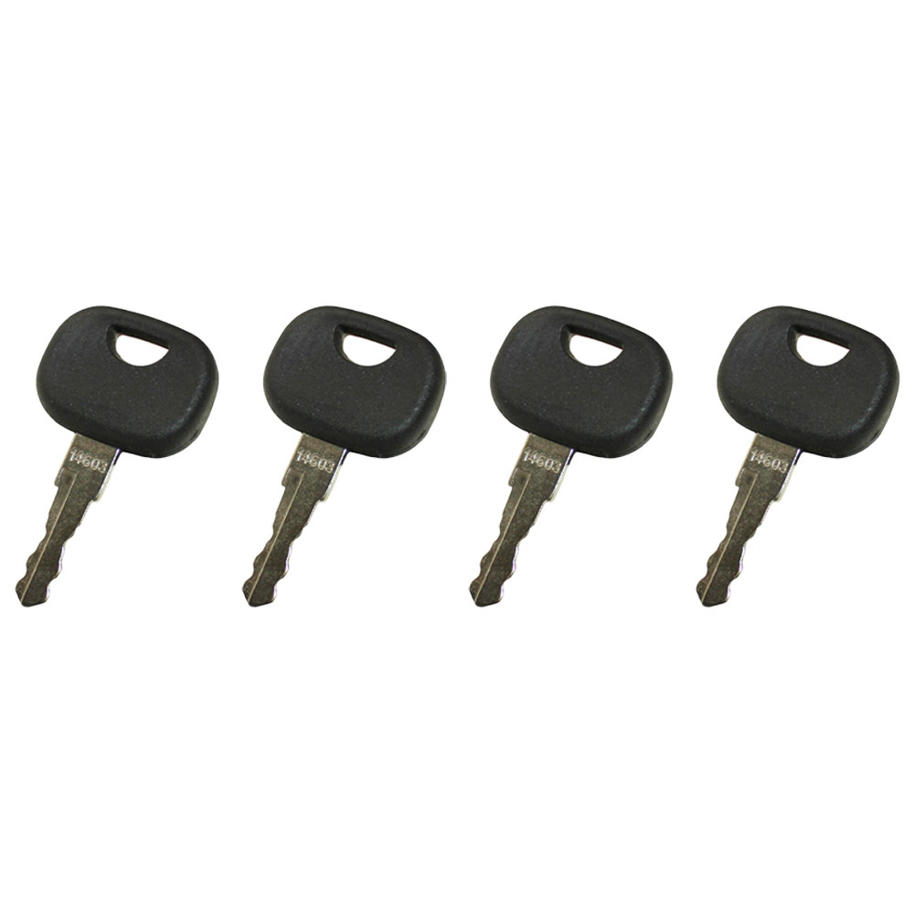 4 Pcs 14603 Stamped Key Fits Ford/New Holland Backhoe Models | eBay