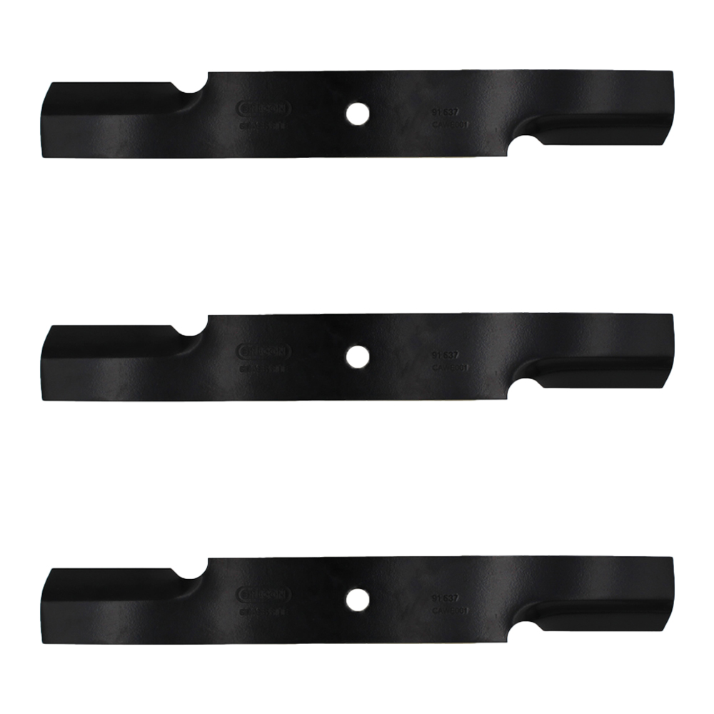 Three 112111-02 Notched Lift Mower Blades Fits Bobcat 52