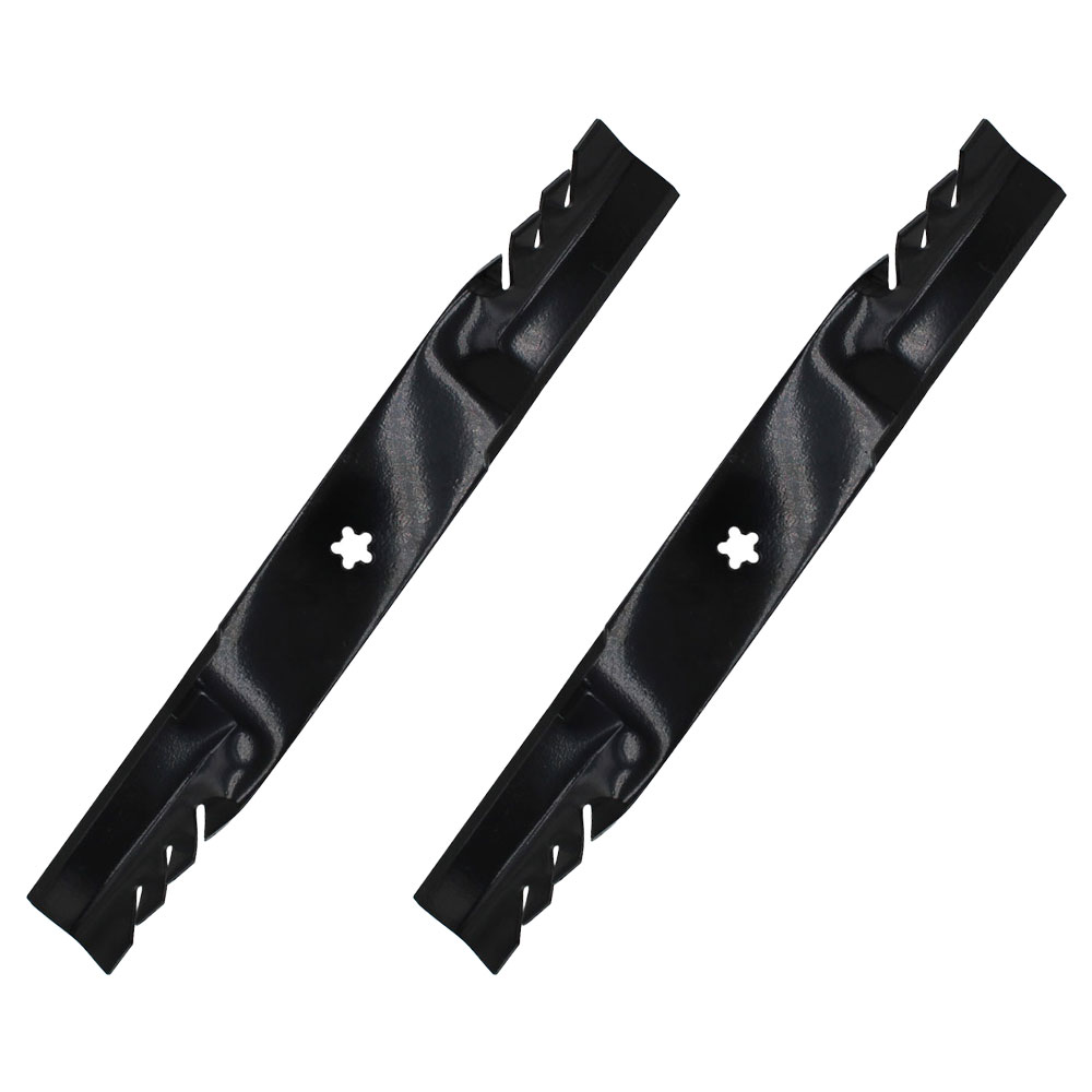 (2) Toothed Mulching Blade Fits AYP Fits Craftsman 405380 403107 532405380 - Picture 4 of 9