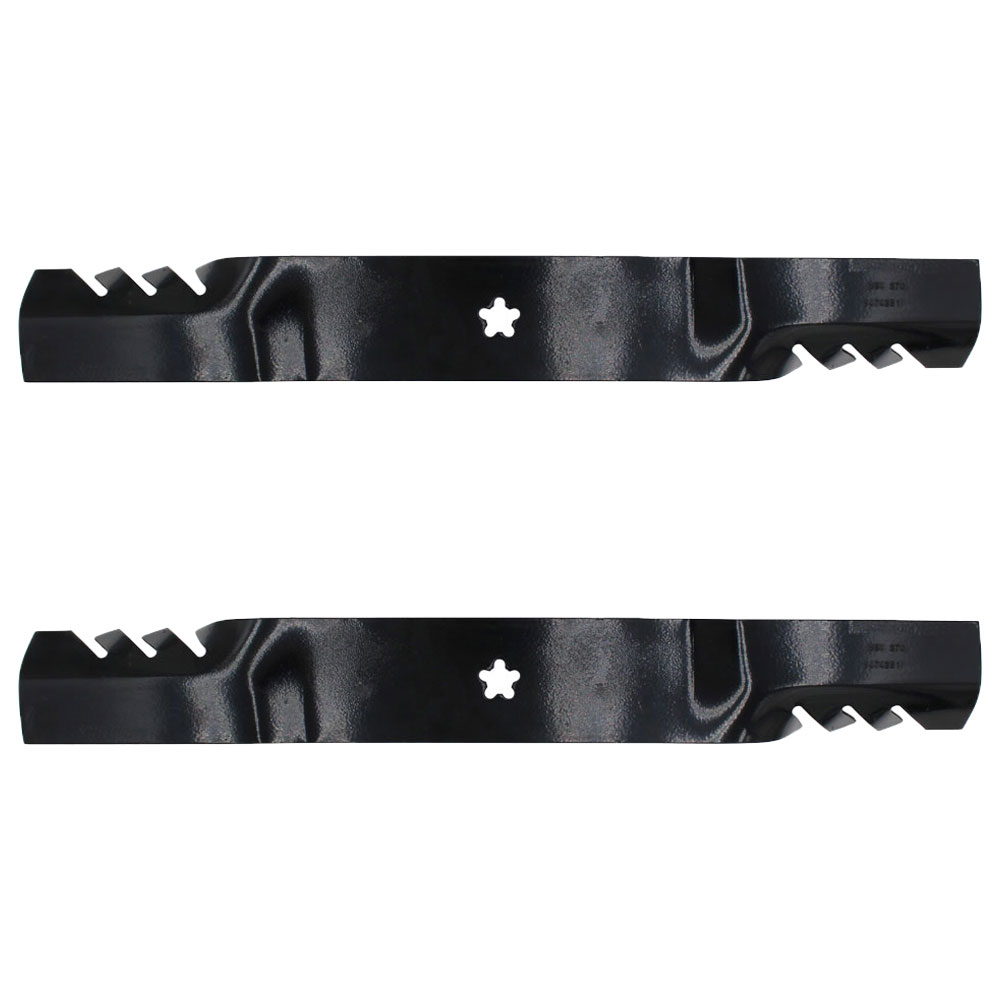 (2) Toothed Mulching Blade Fits AYP Fits Craftsman 405380 403107 532405380 - Picture 5 of 9