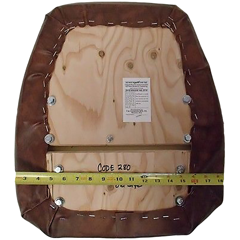 Brown Suspension Seat Cushion Set N14340 N14341 For Case Backhoe Models 580K, 580SK, 580 Super K, 590, 590T