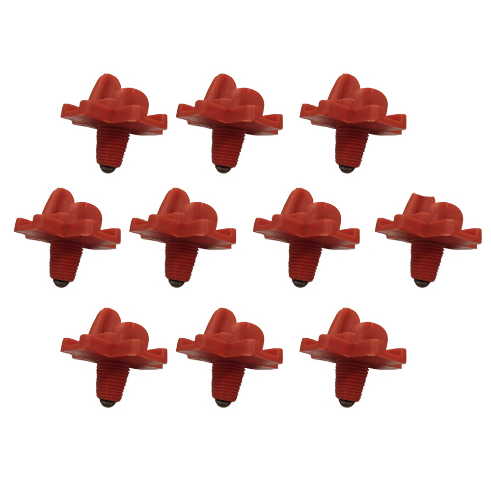10er Pack Geflügel Wassernippel horizontal seitliche Befestigung Hühnernippel Wassertränke - Bild 1 von 6