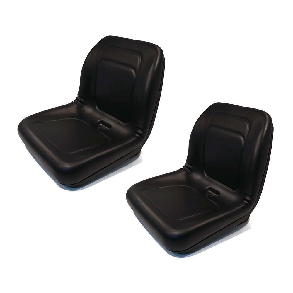 Qty 2: Black Vinyl Seat Fits John Deere Replaces LGT100BL
